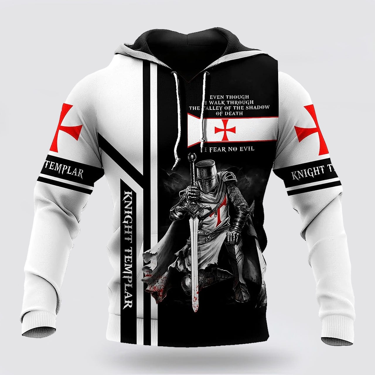 Brave Knight Templar 3d Hoodies For Women Men - Christian Apparel Hoodies