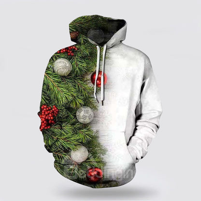Christmas Tree All Over Print 3D Hoodie For Men And Women, Christmas Gift, Warm Winter Clothes, Best Outfit Christmas