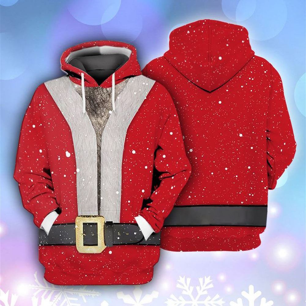 Christmas Santa All Over Print 3D Hoodie For Men And Women, Christmas Gift, Warm Winter Clothes, Best Outfit Christmas