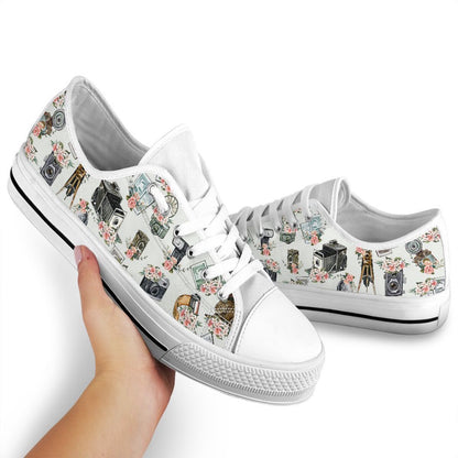 Capture Memories In Style With Hg41500 Photographer Low Top Shoes, Low Top Sneaker, Low Top Canvas Shoes