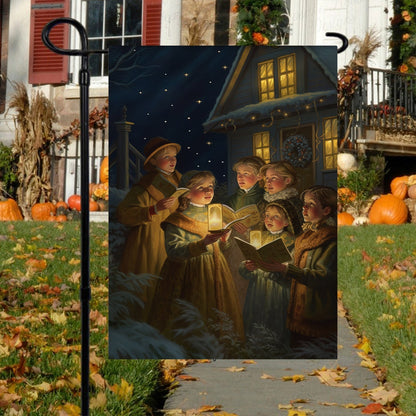 Carols By Candlelight Christians Xmas Garden Flag - Christian House Flag