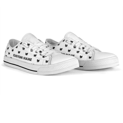 Cats Kitty Shoes, Cats Sneakers, Shoes With Cats  For Cat Lover Gift, Cat Canvas Shoes