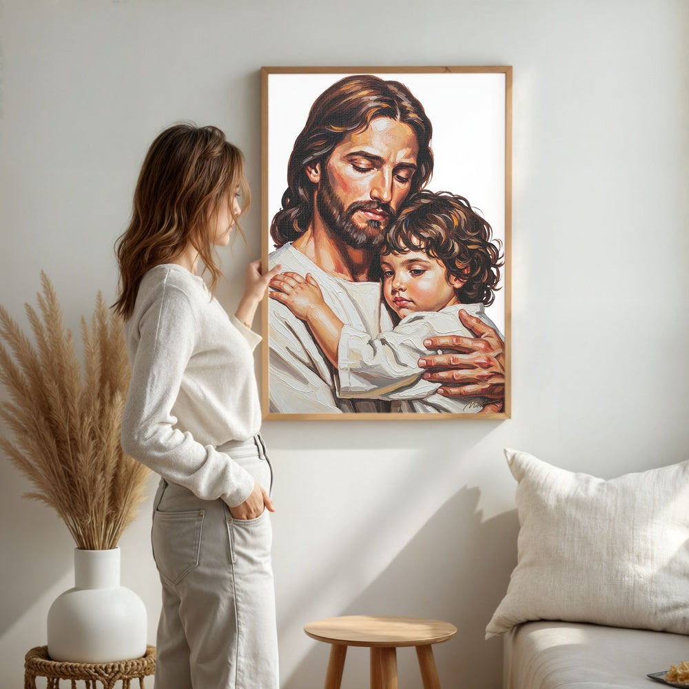 Child of God II, Christian Canvas Wall Art, Christmas Gift Ideas, Christian Home Decor, Ciaocustom