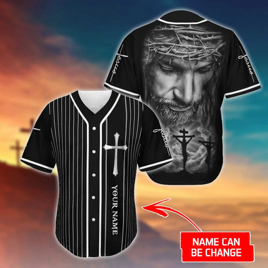 Christ The Savior Cross Custom Baseball Jersey - Personalized Jesus Baseball Jersey For Men and Women
