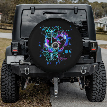 Christian Butterfly Cross Faith Hope Love Jesus Spare Tire Cover - Christian Tire Cover