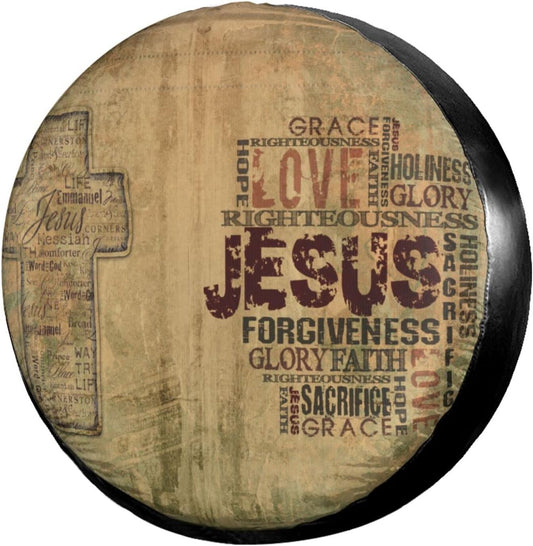 Christian Religious Bible Verse Jesus Tire cover - Christian Tire Cover