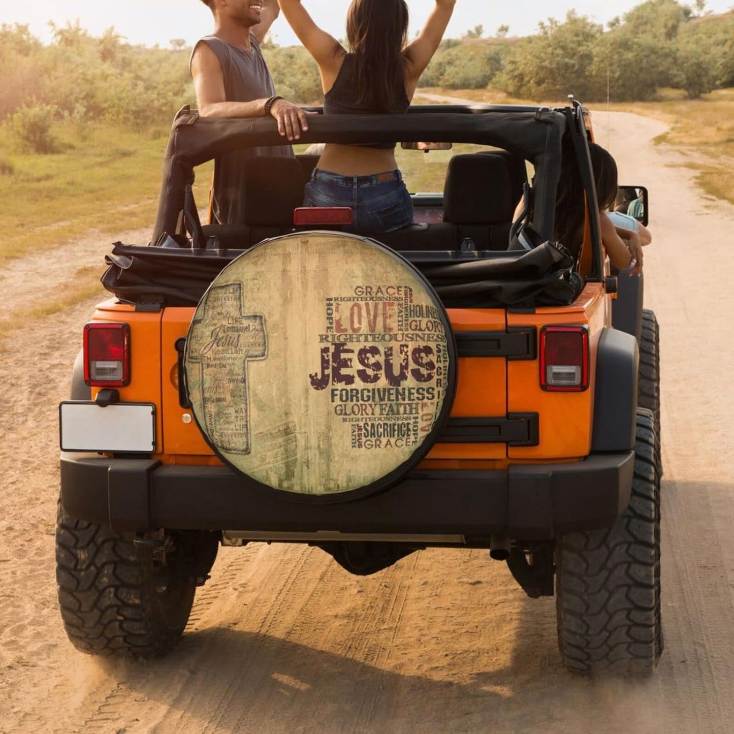 Christian Religious Bible Verse Jesus Tire cover - Christian Tire Cover