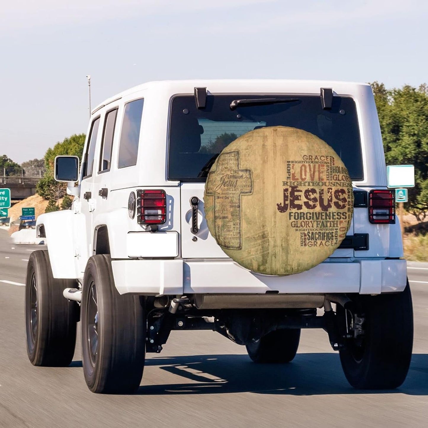 Christian Religious Bible Verse Jesus Tire cover - Christian Tire Cover