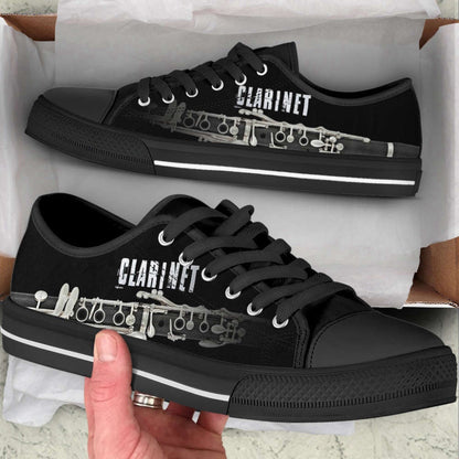 Clarinet My Passion Low Top Shoes, Canvas Shoes Design, Low Top Sneaker