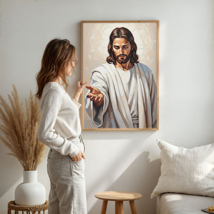 Come Unto Me III, Christian Canvas Wall Art, Christmas Gift Ideas, Christian Home Decor, Ciaocustom