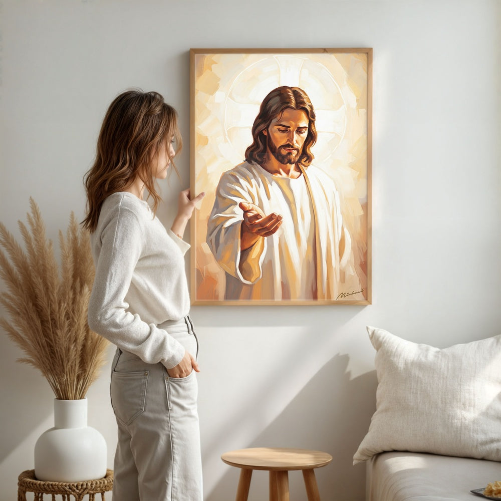 Come Unto Me II, Christian Canvas Wall Art, Christmas Gift Ideas, Christian Home Decor, Ciaocustom