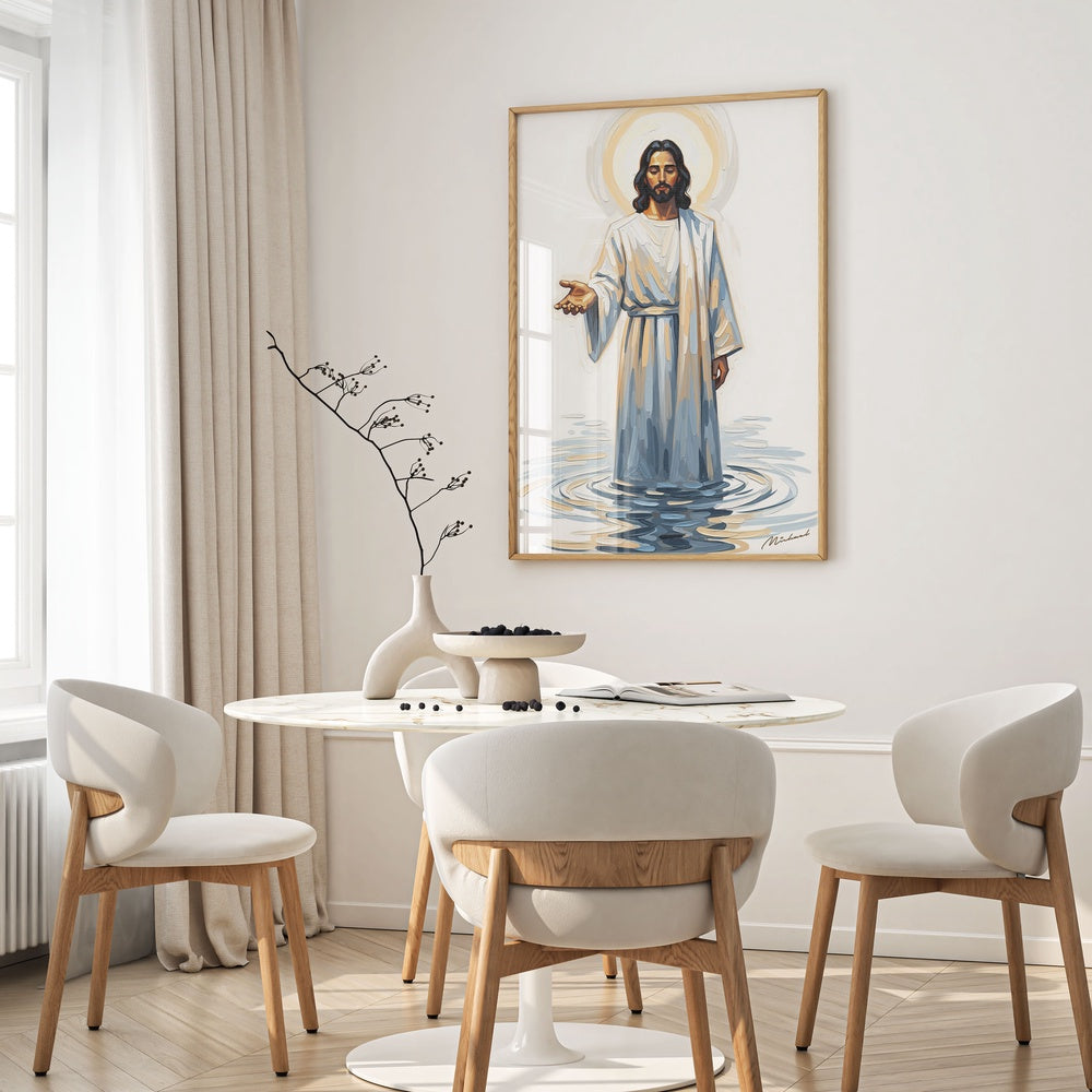 Come and See Blue II, Christian Canvas Wall Art, Christmas Gift Ideas, Christian Home Decor, Ciaocustom