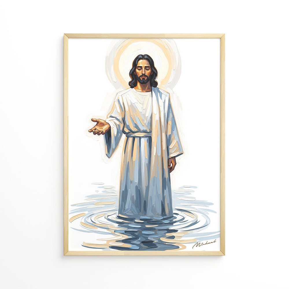 Come and See Blue II, Christian Canvas Wall Art, Christmas Gift Ideas, Christian Home Decor, Ciaocustom