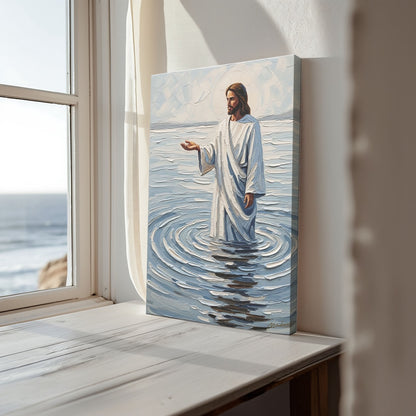 Come and See Blue IV, Christian Canvas Wall Art, Christmas Gift Ideas, Christian Home Decor, Ciaocustom