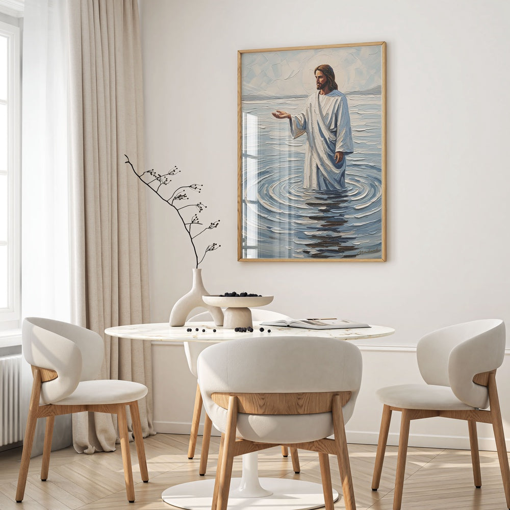 Come and See Blue IV, Christian Canvas Wall Art, Christmas Gift Ideas, Christian Home Decor, Ciaocustom