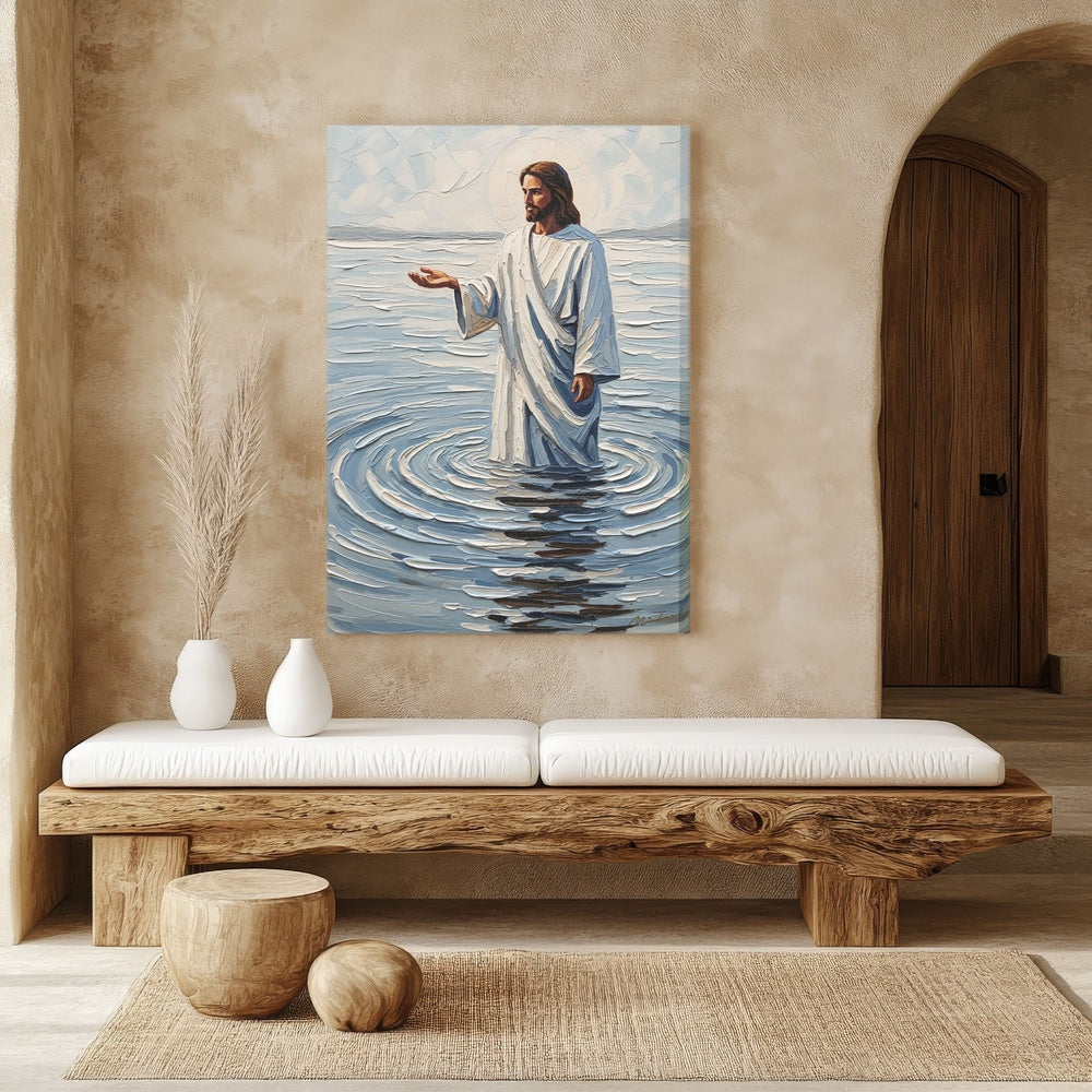 Come and See Blue IV, Christian Canvas Wall Art, Christmas Gift Ideas, Christian Home Decor, Ciaocustom