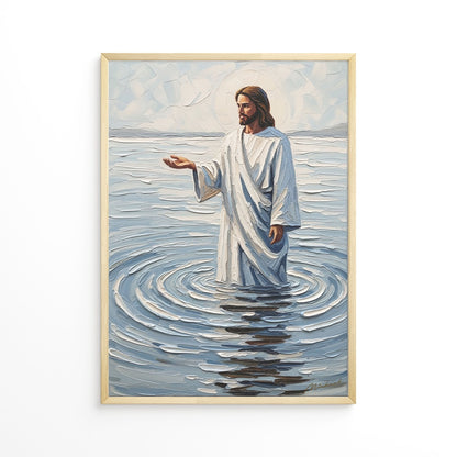 Come and See Blue IV, Christian Canvas Wall Art, Christmas Gift Ideas, Christian Home Decor, Ciaocustom