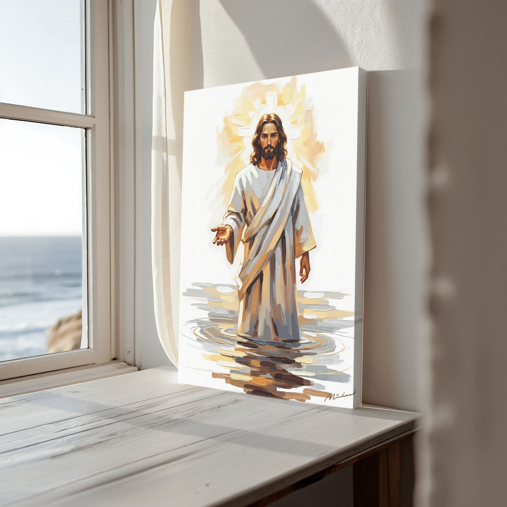 Come and See Blue I, Christian Canvas Wall Art, Christmas Gift Ideas, Christian Home Decor, Ciaocustom