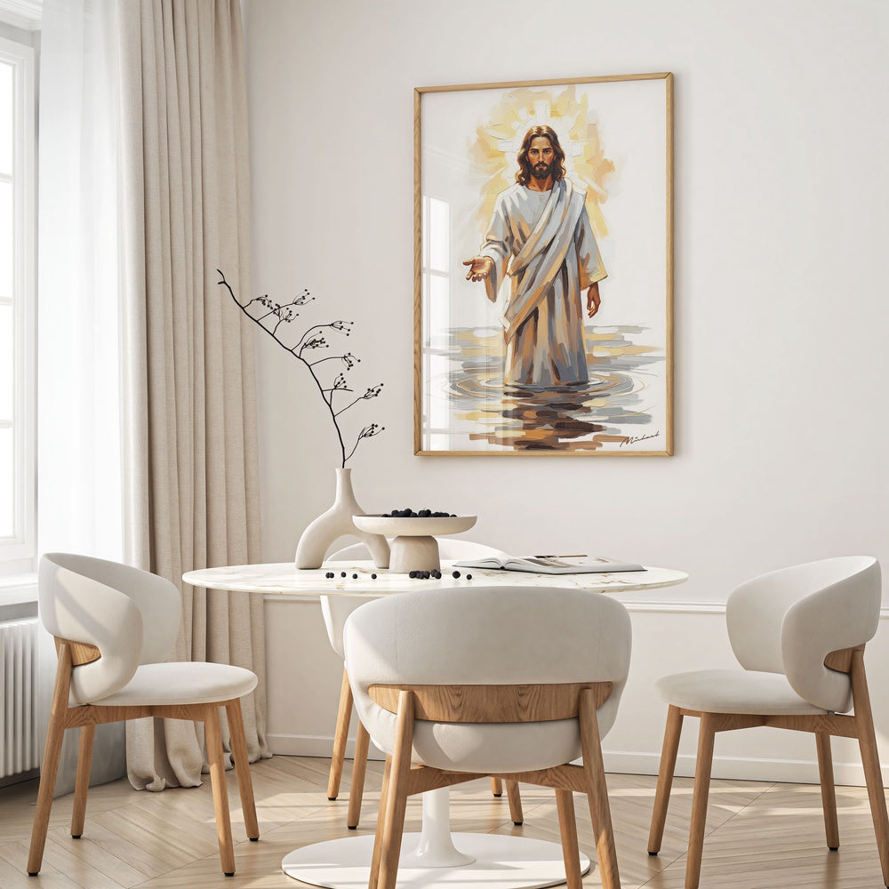 Come and See Blue I, Christian Canvas Wall Art, Christmas Gift Ideas, Christian Home Decor, Ciaocustom