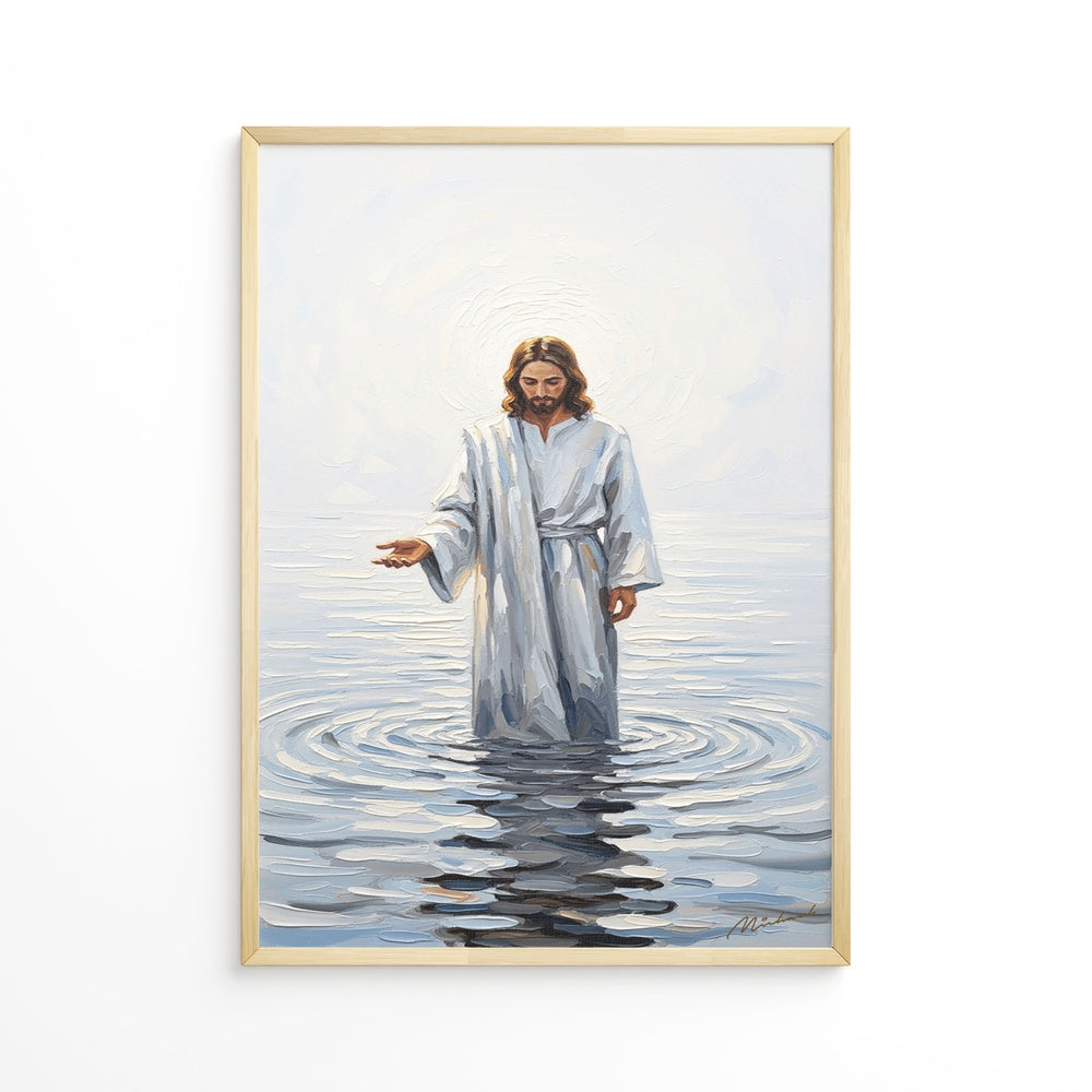 Come and See Blue V, Christian Canvas Wall Art, Christmas Gift Ideas, Christian Home Decor, Ciaocustom