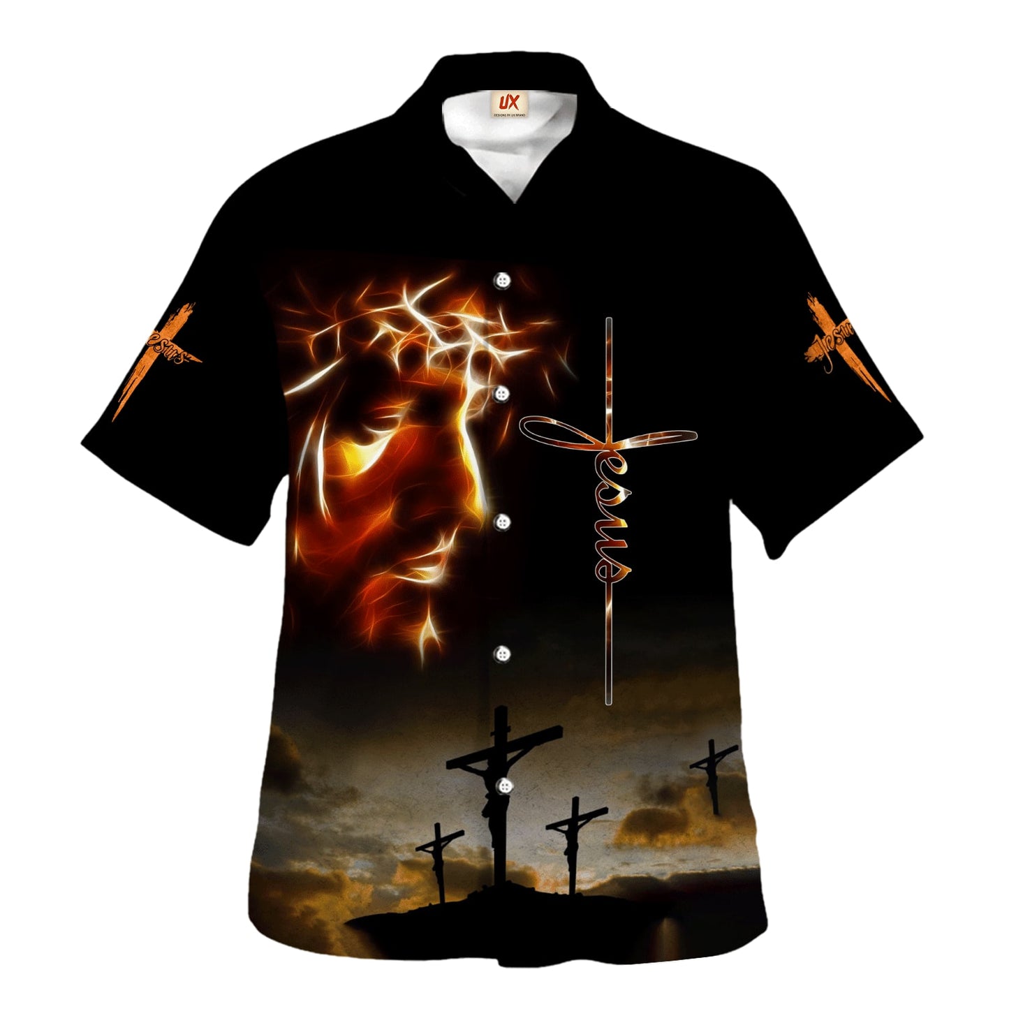 Crucifixion Of Jesus Cross Hawaiian Shirt For Men and Women - Christian Hawaiian shirt