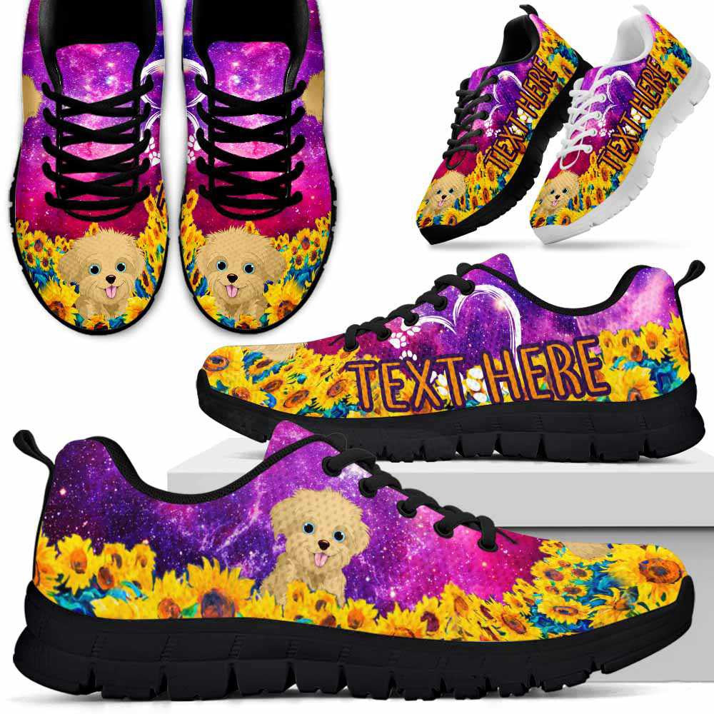 Custom Name Havanese Sneaker, Havanese Sunflower Galaxy Sneakers Running Shoes, Best Running Shoes