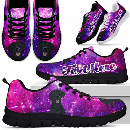 Custom Name Labrador Retriever Sneaker, Galaxy Lab Dog Lovers Sneakers Running Shoes Gift Men Women, Best Running Shoes