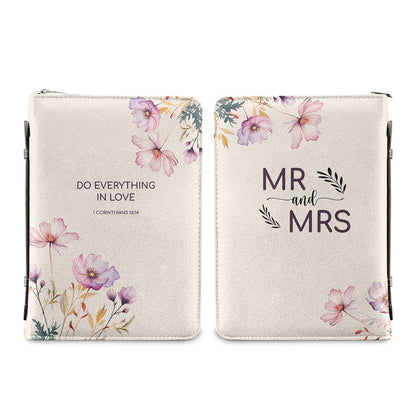Do Everything In Love 1 Corinthians 16 14 Floral Personalized Bible Covers - Custom Bible Case Christian Pastor