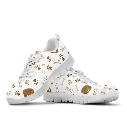 Dog Sneaker, Dog - Foot Dog Bone Pattern Sneaker, Dog Shoes