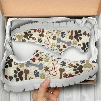 Dog Sneaker, Dog Pattern Sneaker Shoes, Dog Shoes
