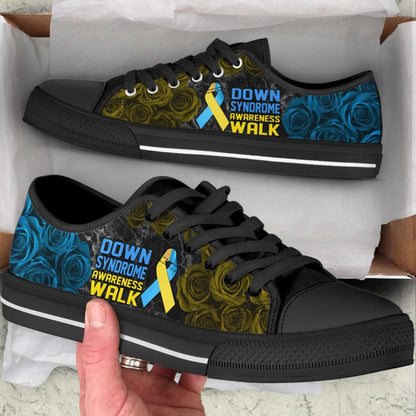 Down Syndrome Awareness Shoes Walk Low Top Shoes Canvas Shoes, Breast Cancer Awareness Shoes