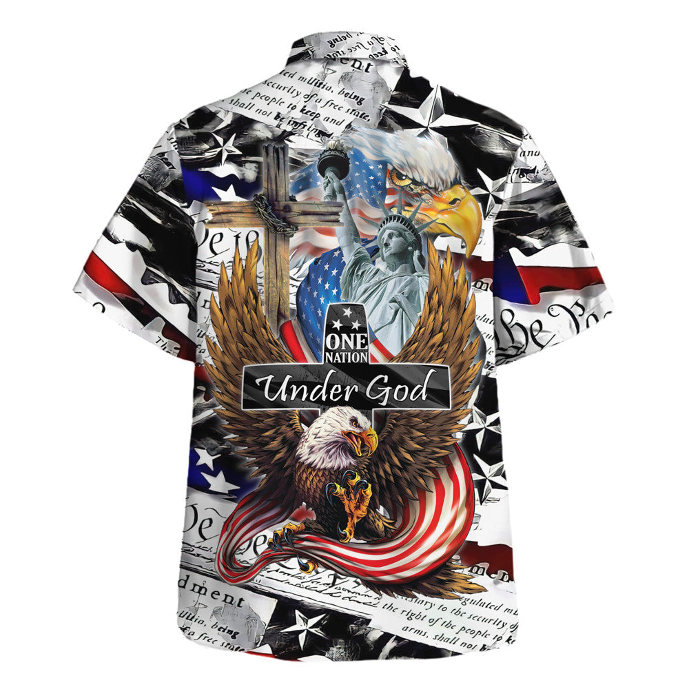 Eagle Pride We The People One Nation Under God Hawaiian Shirt For Men and Women - Christian Hawaiian shirt