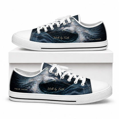 Eagle Walk By Faith Graphic Low Top Shoes box white    