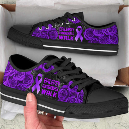 Epilepsy Awareness Shoes Walk Low Top Shoes Canvas Shoes, Breast Cancer Awareness Shoes