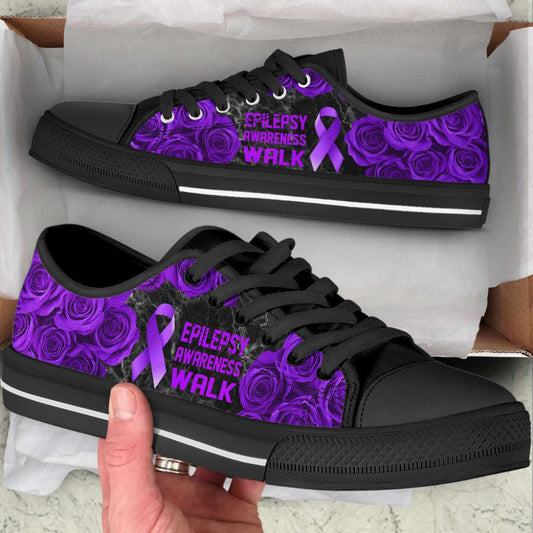 Epilepsy Awareness Shoes Walk Low Top Shoes Canvas Shoes, Breast Cancer Awareness Shoes