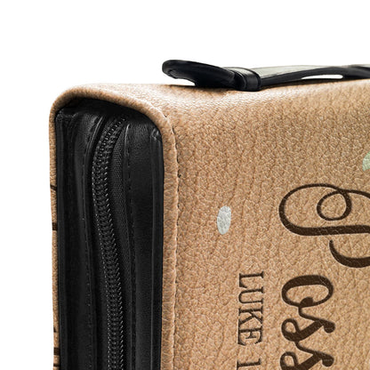 Faith Does Not Make Things Easy Luke 1 37 Daisy Butterfly Personalized Bible Covers - Custom Bible Case Christian Pastor