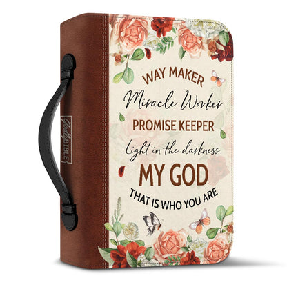 Faith Floral Butterfly Personalized Bible Covers - Custom Bible Case Christian Pastor