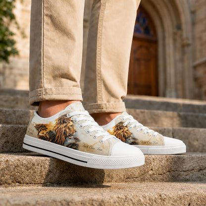 Faith Over Fear Classic Low Top Shoes Life style      