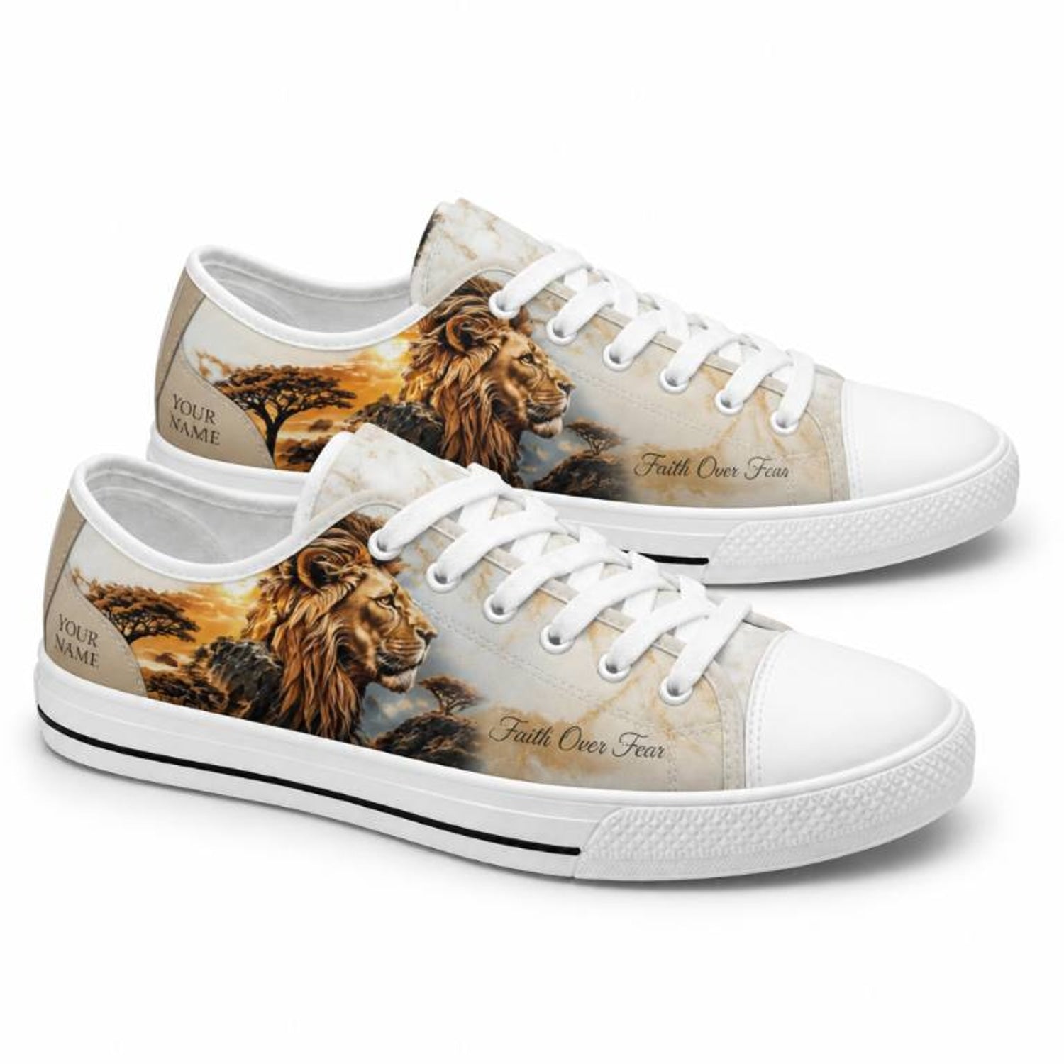 Faith Over Fear Classic Low Top Shoes          