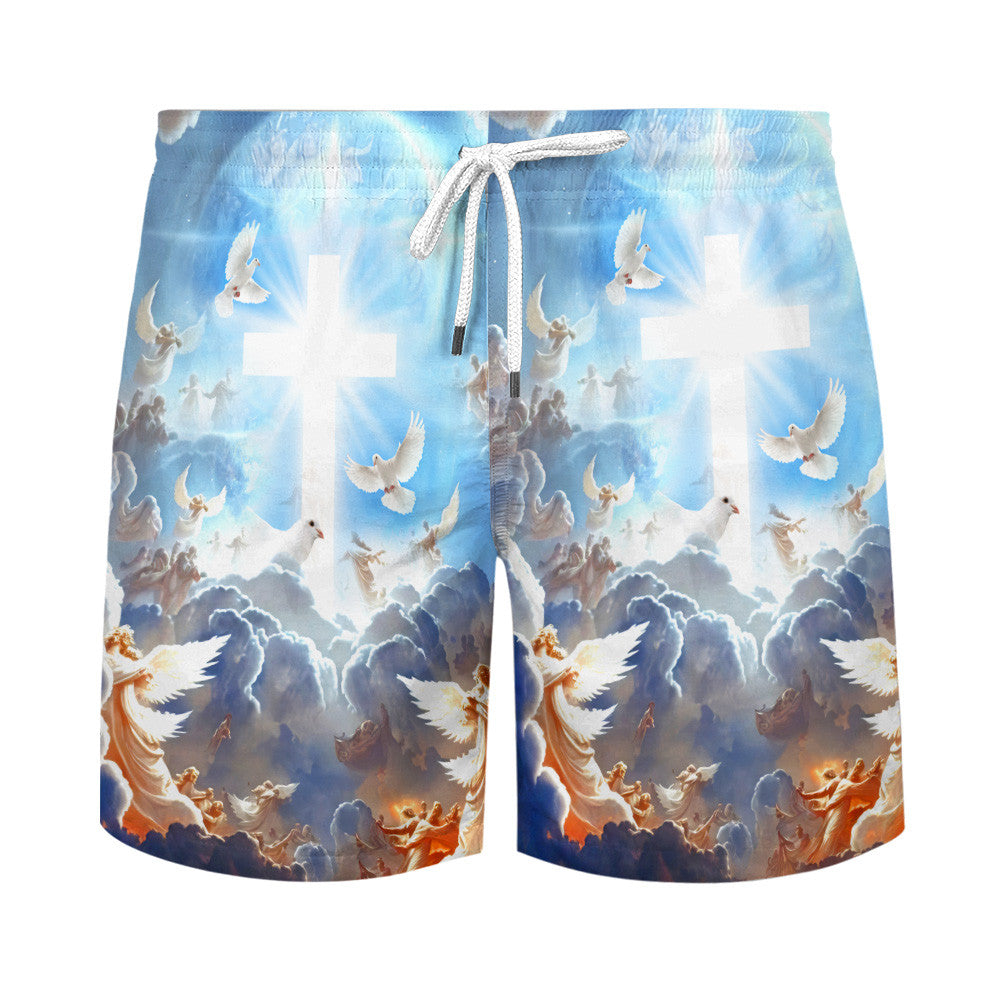 Faith Over Fear Jesus Eagle Hawaiian Shirt For Men and Women - Christian Hawaiian shirt