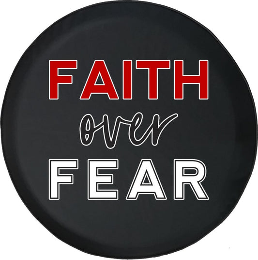 Faith Over Fear Spare Tire Cover - Christian Tire Cover