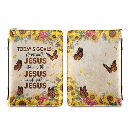 Faith Todays Goal Personalized Bible Covers - Custom Bible Case Christian Pastor
