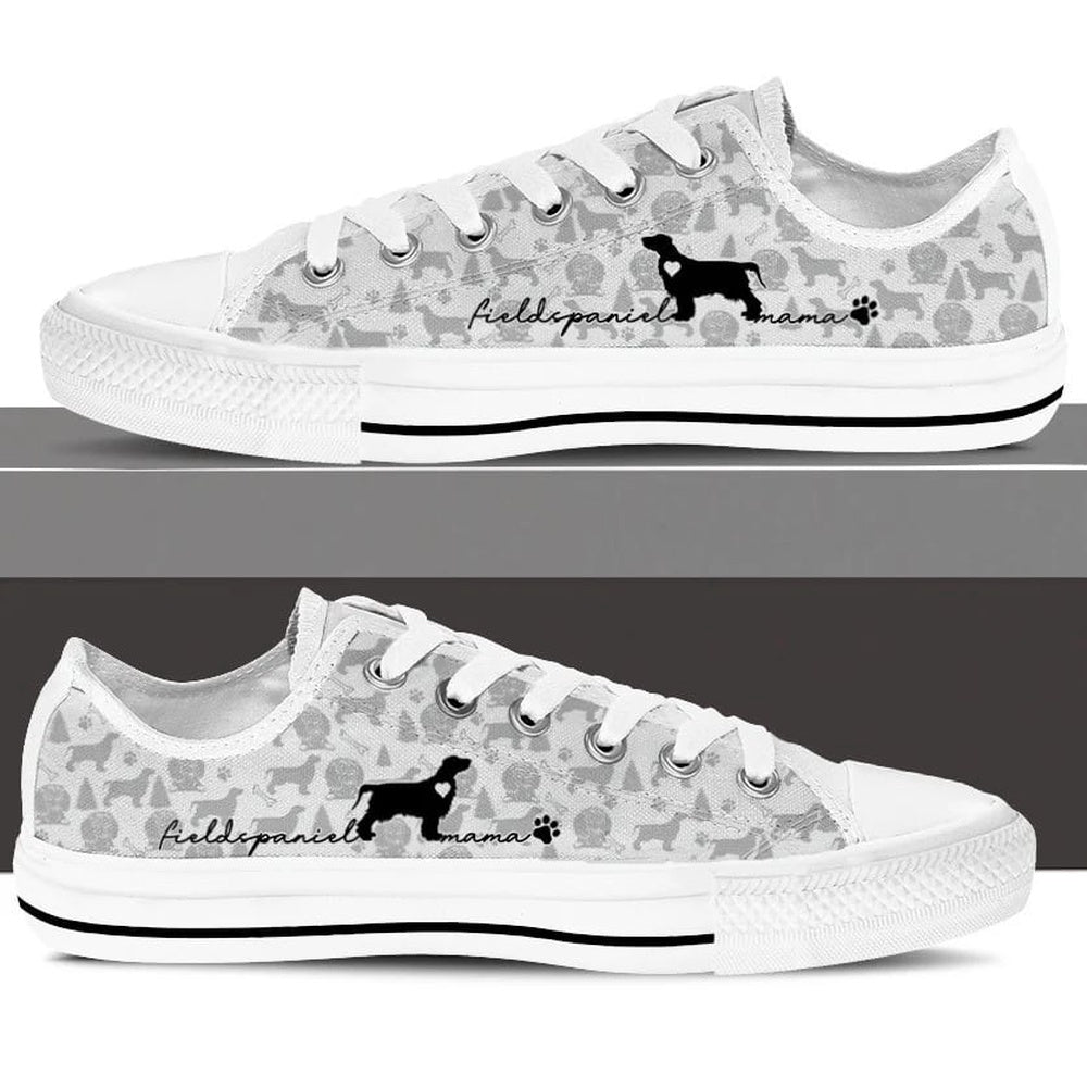 Field Spaniel Low Top Shoes, Dog Printed Shoes, Canvas Shoes For Men, Women