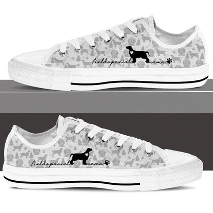 Field Spaniel Low Top Shoes, Dog Printed Shoes, Canvas Shoes For Men, Women