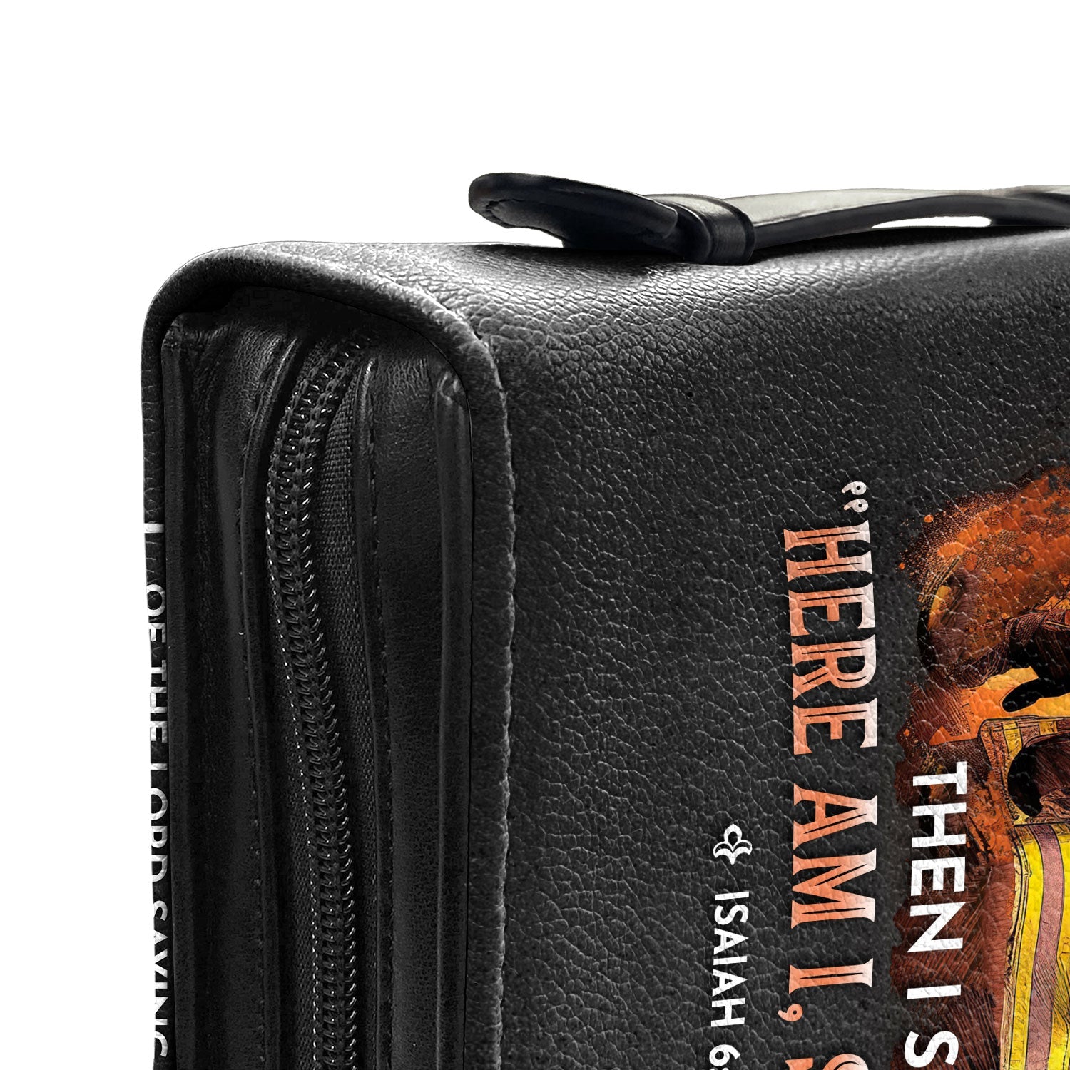 Firefighter I Heard The Voice Of The Lord Isaiah 68 Personalized Bible Covers - Custom Bible Case Christian Pastor