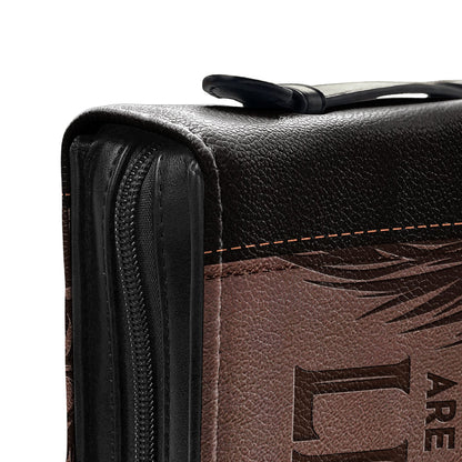 Firefighter The Righteous Are Bold As A Lion Proverbs 281 Personalized Bible Covers - Custom Bible Case Christian Pastor