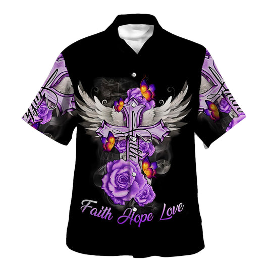 Flower I Just Tested Positive For Faith In Jesus Hawaiian Shirt For Men and Women - Faith inspired Hawaiian shirt
