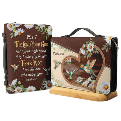 For I The Lord Your God Hold Your Right Hand Personalized Bible Covers - Custom Bible Case Christian Pastor