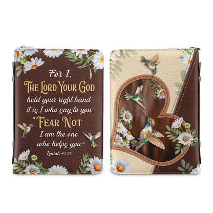 For I The Lord Your God Hold Your Right Hand Personalized Bible Covers - Custom Bible Case Christian Pastor
