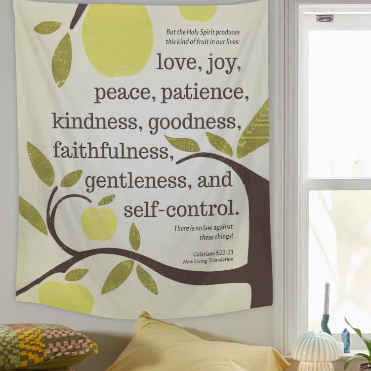 Fruit Of The Spirit Galatians 5 22 Tapestry - Bible Verse Tapestry